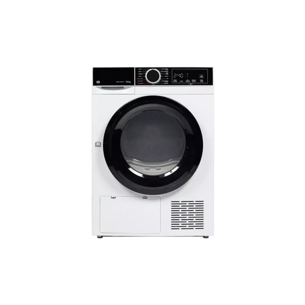 Sèche linge pompe à chaleur ESSENTIELB ESLHP10-3b + Lave linge hublot ESSENTIELB ELF1214-3b + Kit de superposition ESSENTIELB UNIVERSEL + 4 patins
