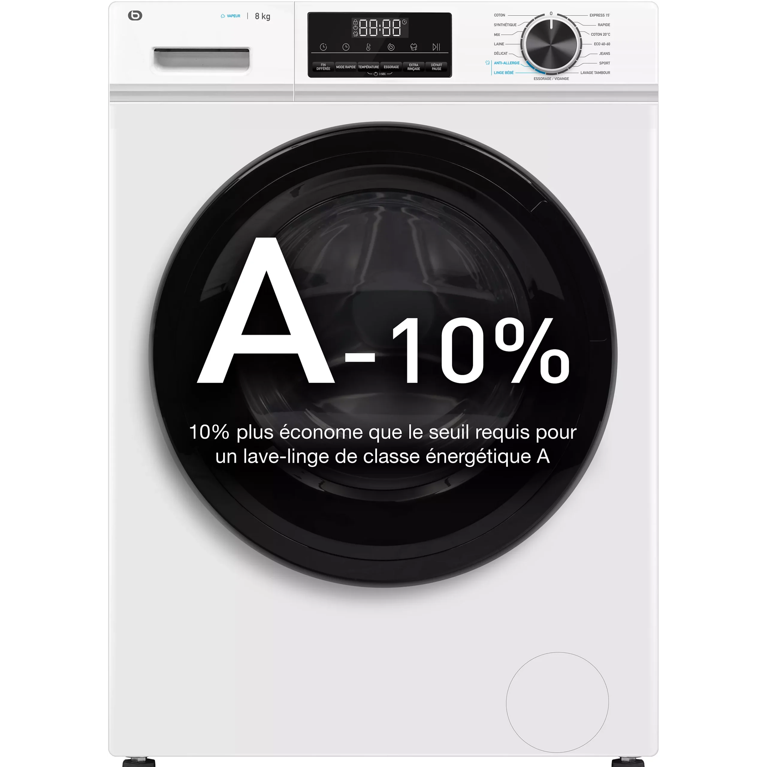 Lave linge hublot ESSENTIELB ELF814-4b