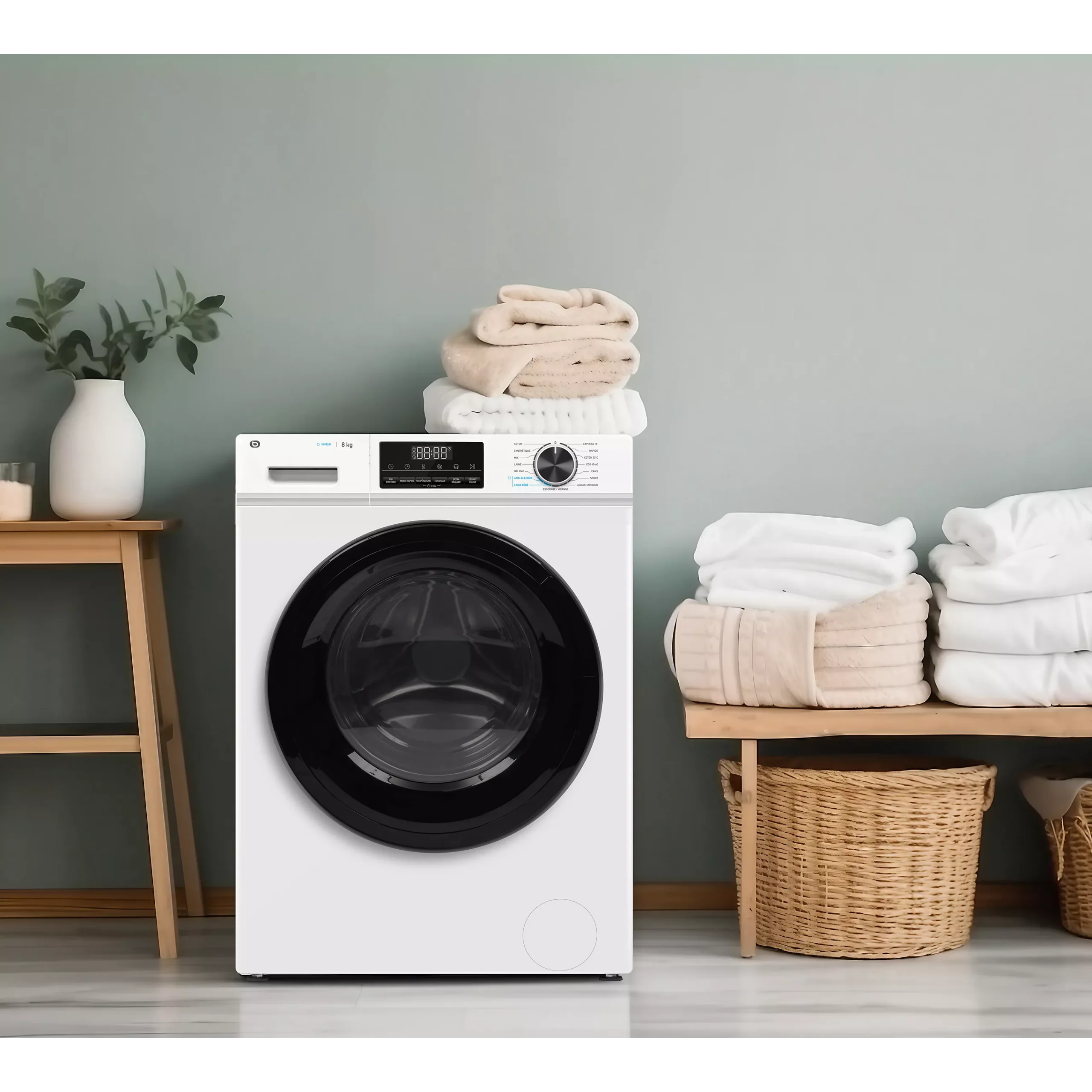 Lave linge hublot ESSENTIELB ELF814-4b – Image 3