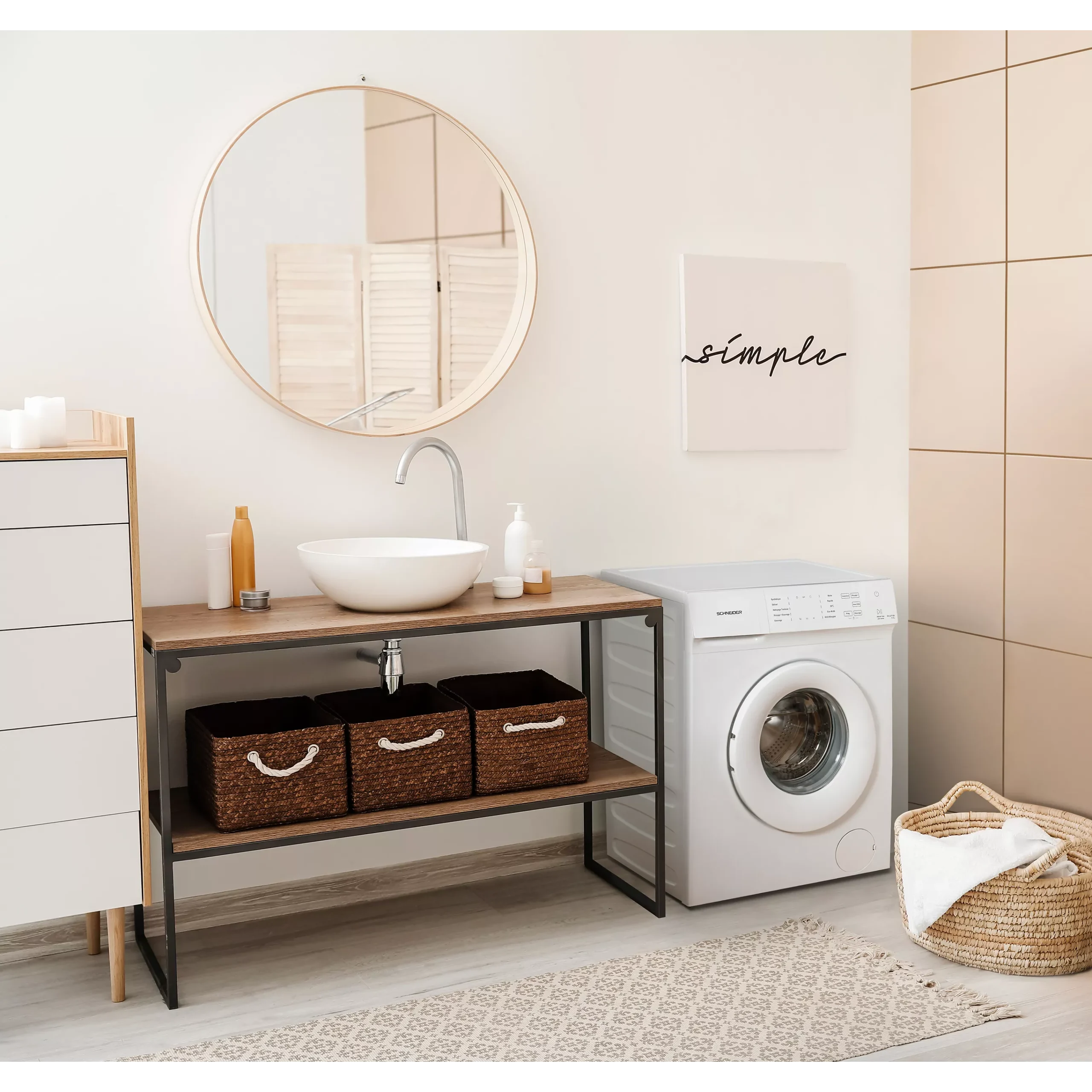 Lave linge compact SCHNEIDER SCLLF7120 – Image 5