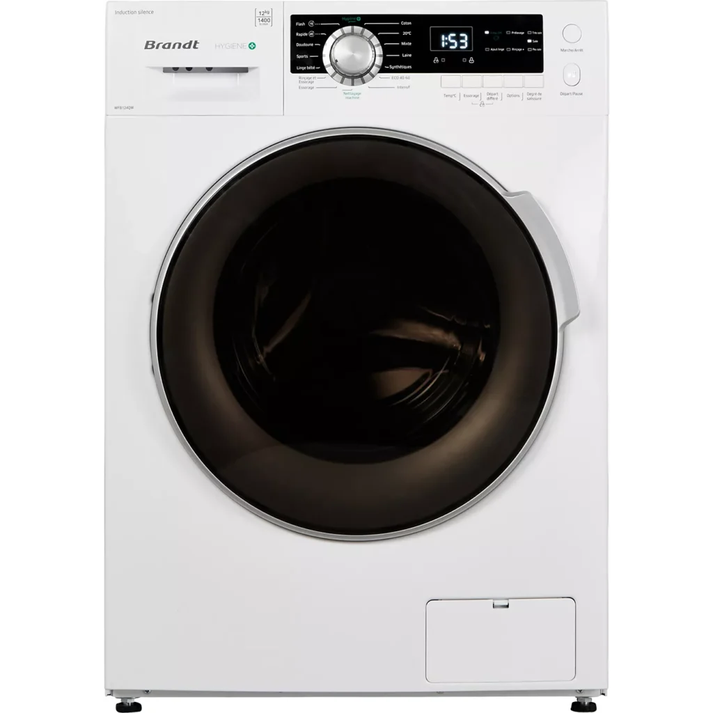 Lave linge hublot BRANDT WFB124QW HYGIENE +