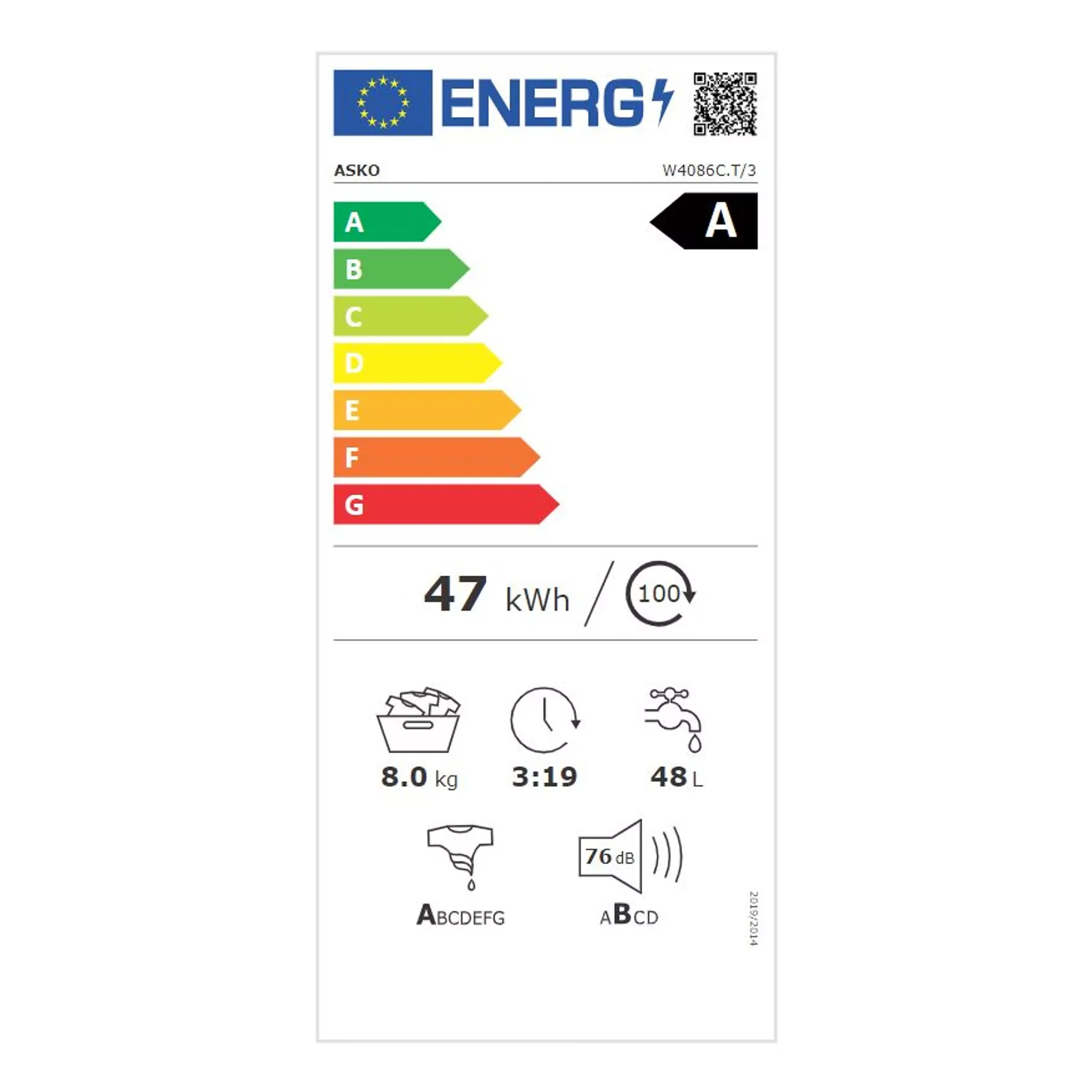 Lave linge hublot ASKO W4086C.T/3 – Image 8