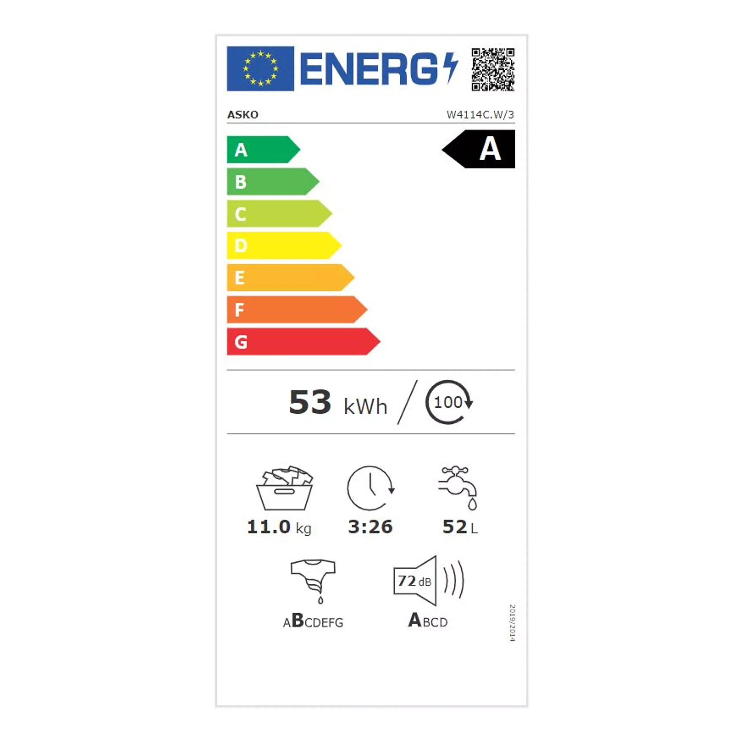 Lave linge hublot ASKO W4114C.W/3 – Image 7