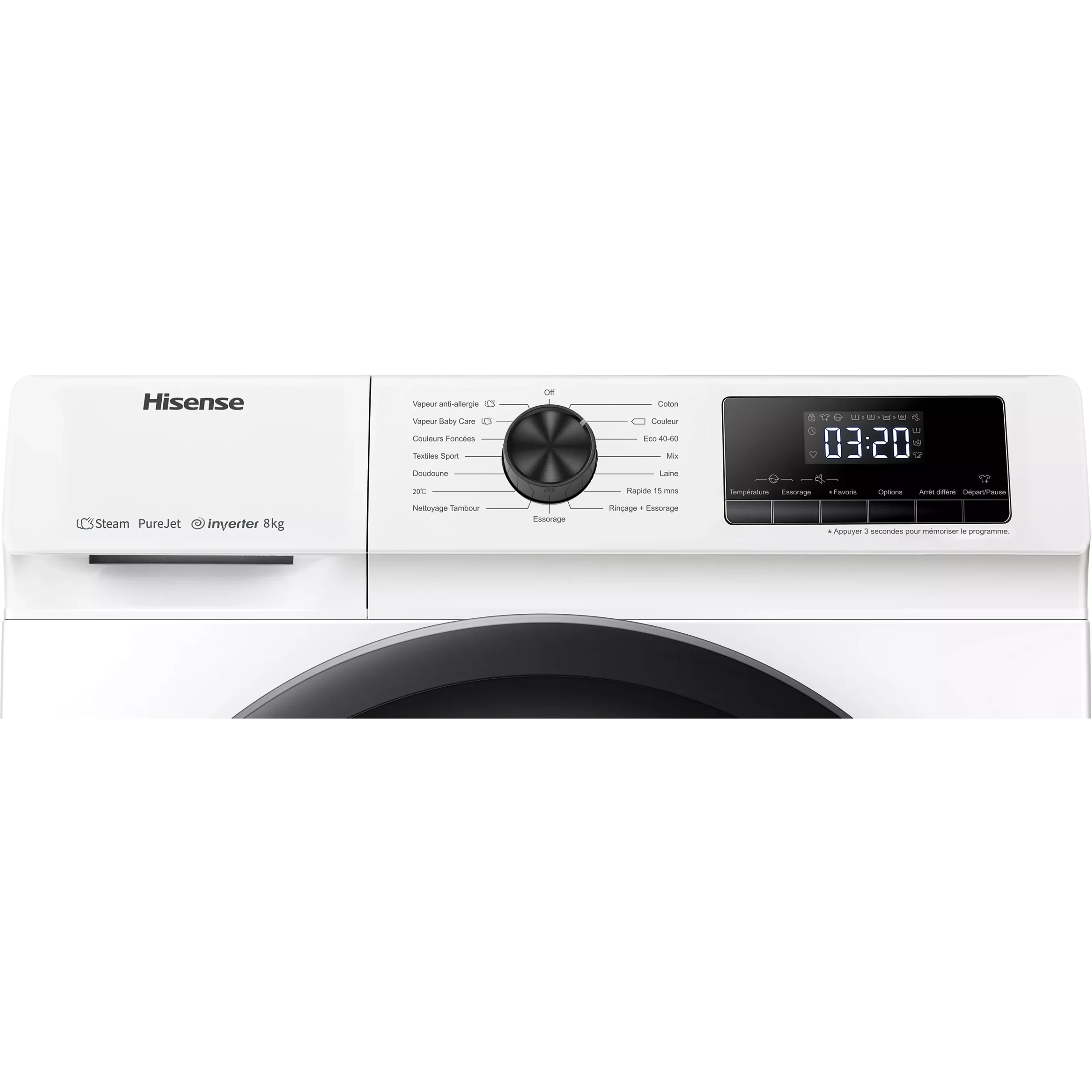 Lave linge hublot HISENSE W814QAEJM – Image 7