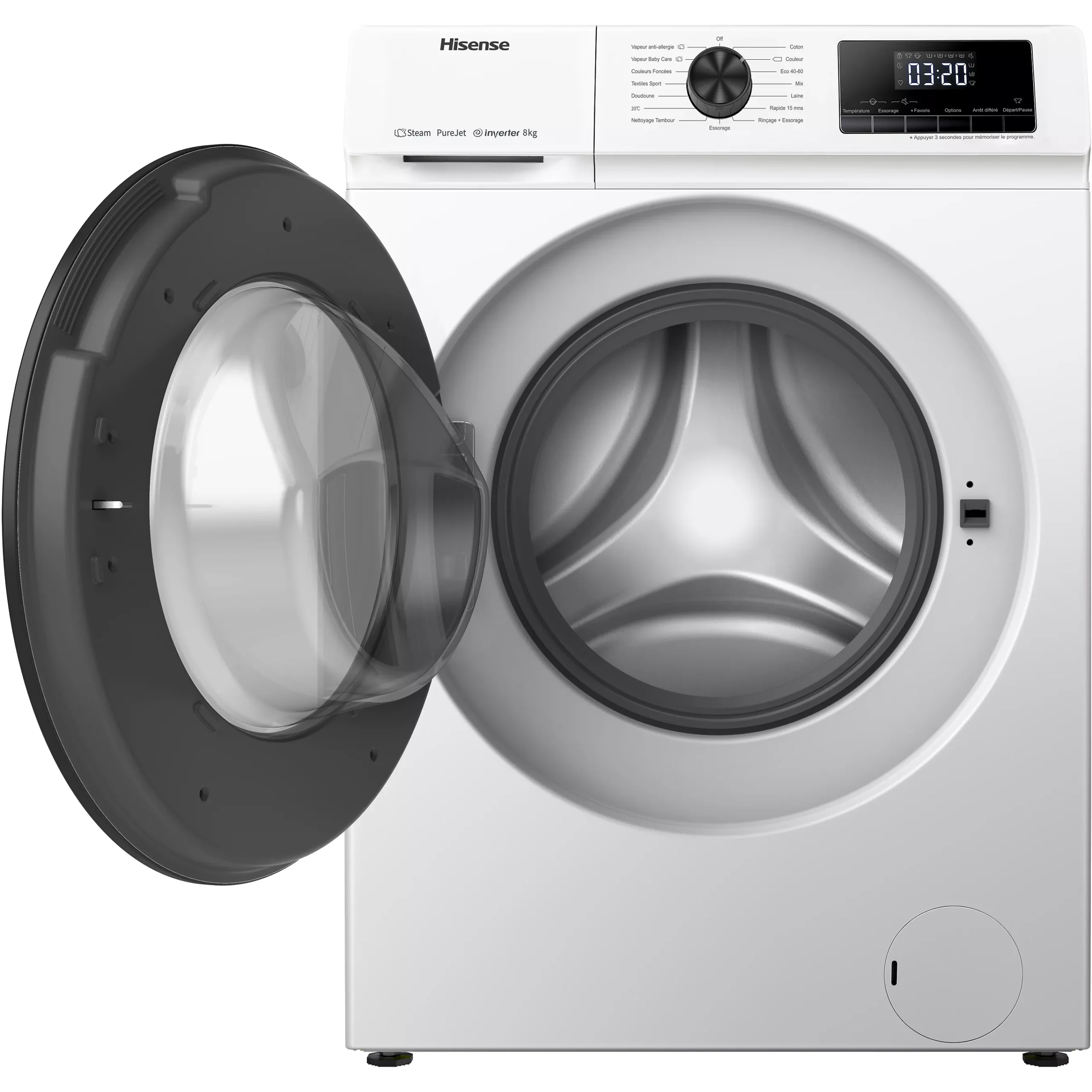 Lave linge hublot HISENSE W814QAEJM – Image 5