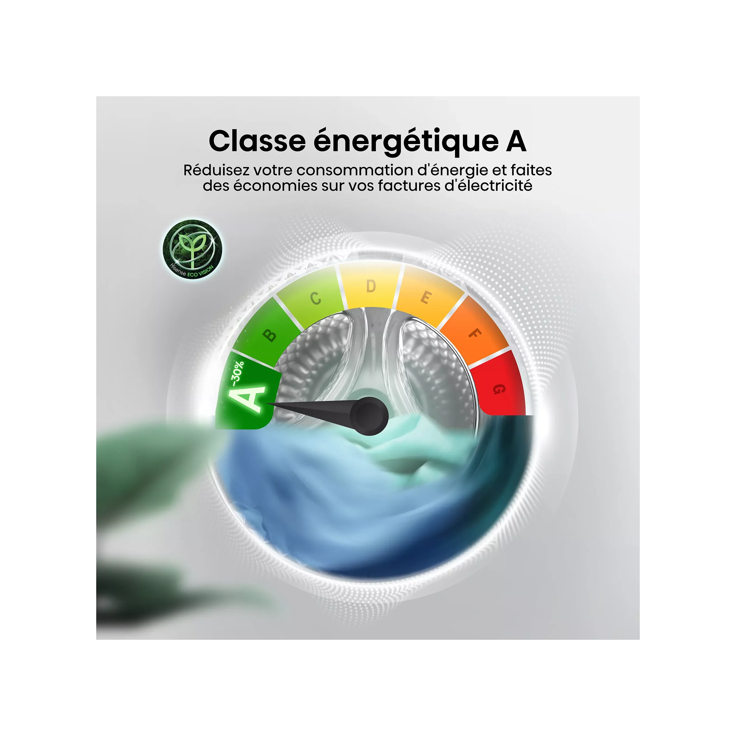 Lave linge hublot HISENSE W814QAEJM – Image 2