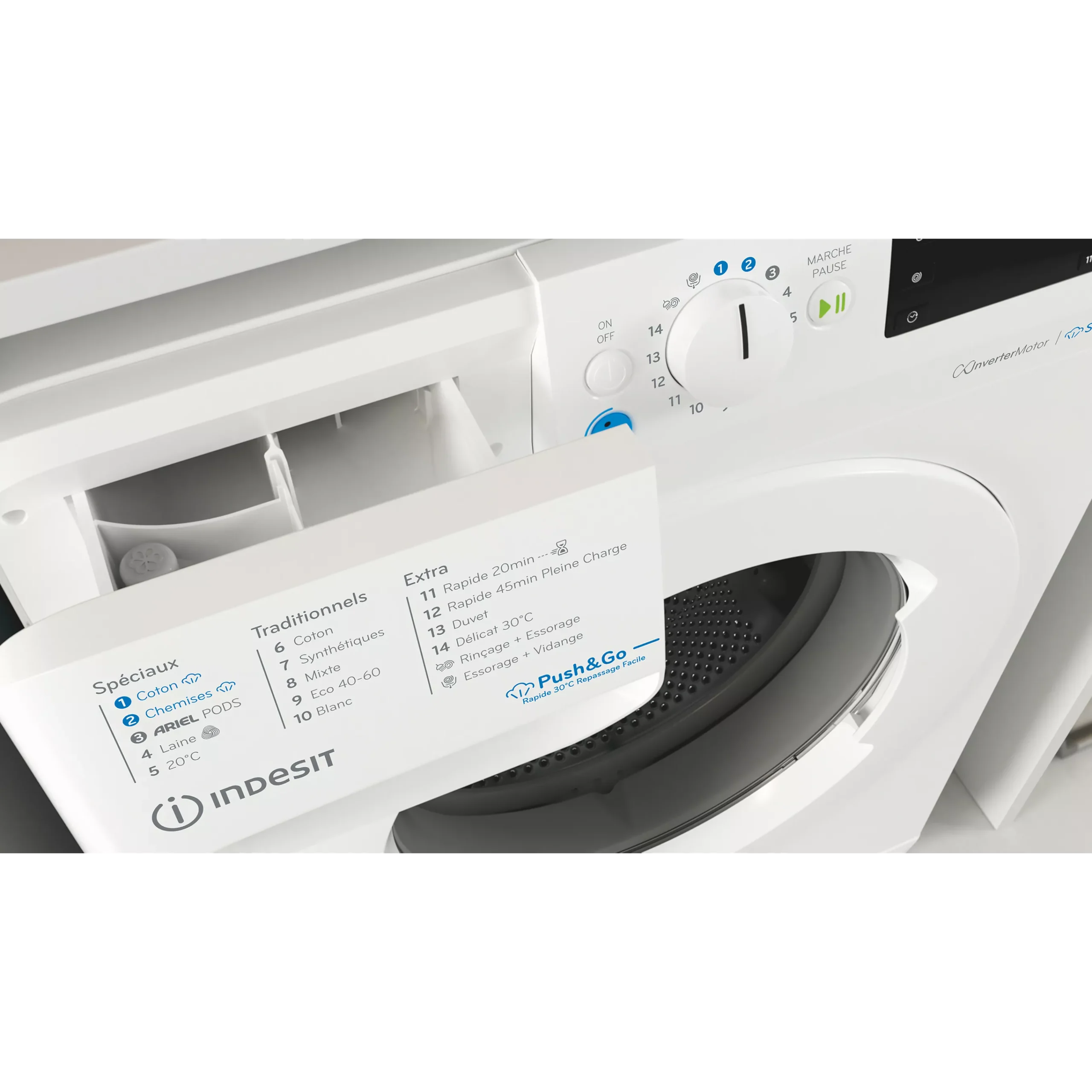 Lave linge hublot INDESIT BWE91296XWVFR – Image 9