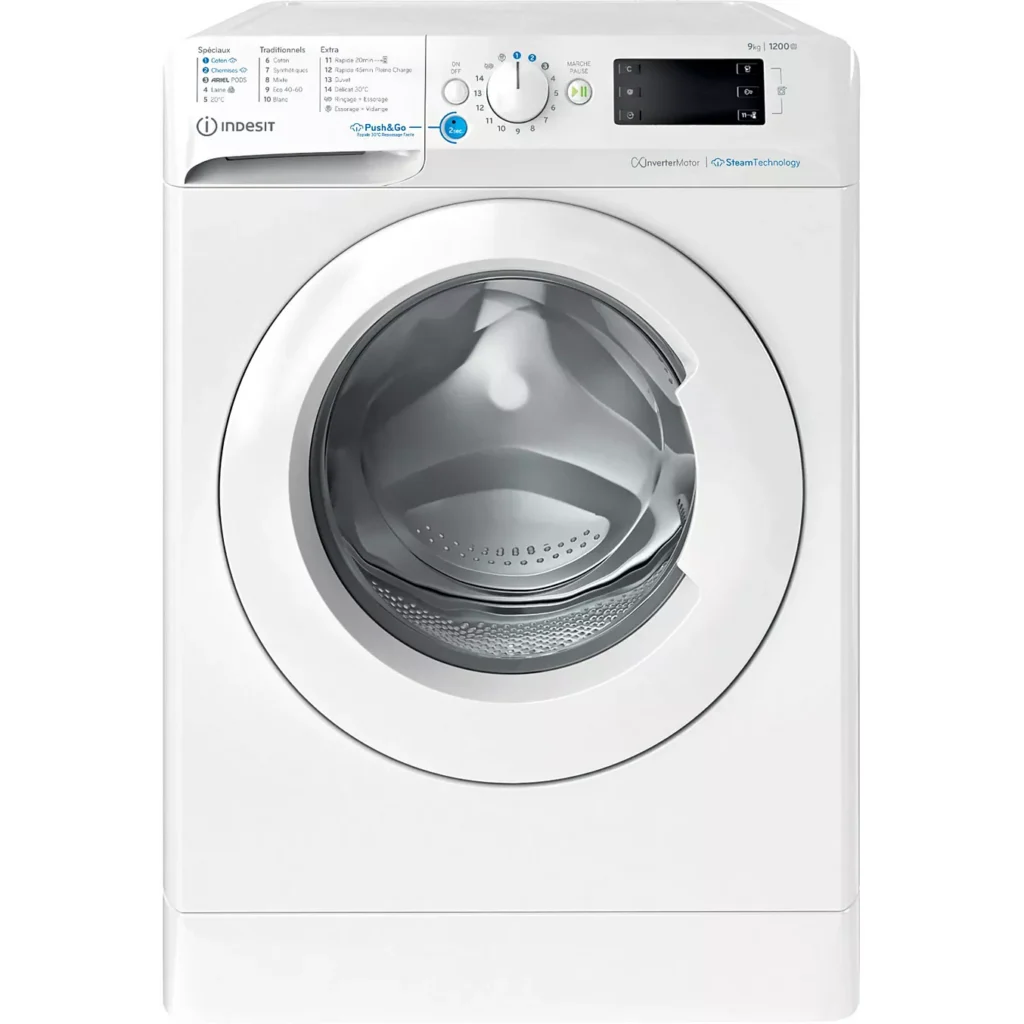 Lave linge hublot INDESIT BWE91296XWVFR