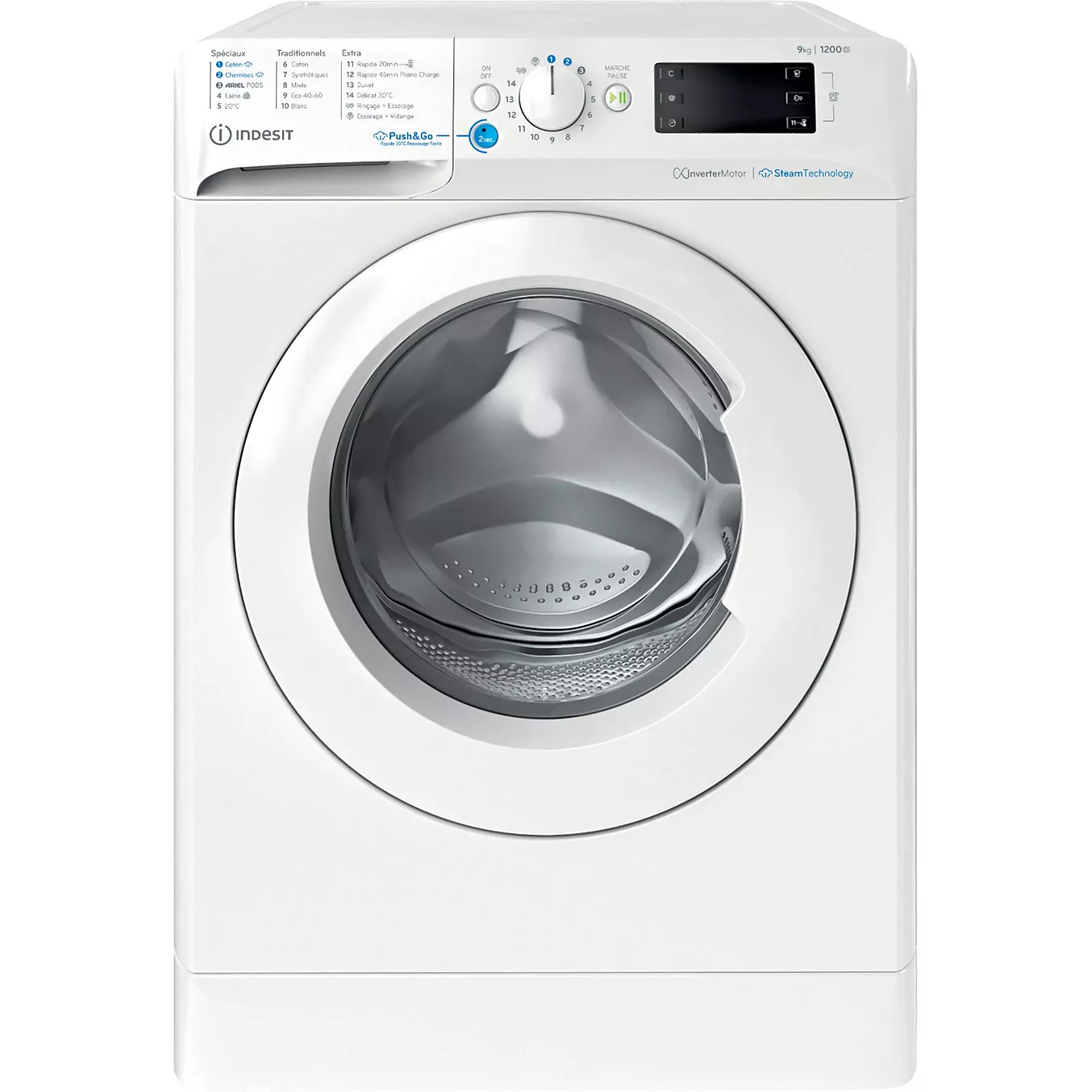 Lave linge hublot INDESIT BWE91296XWVFR