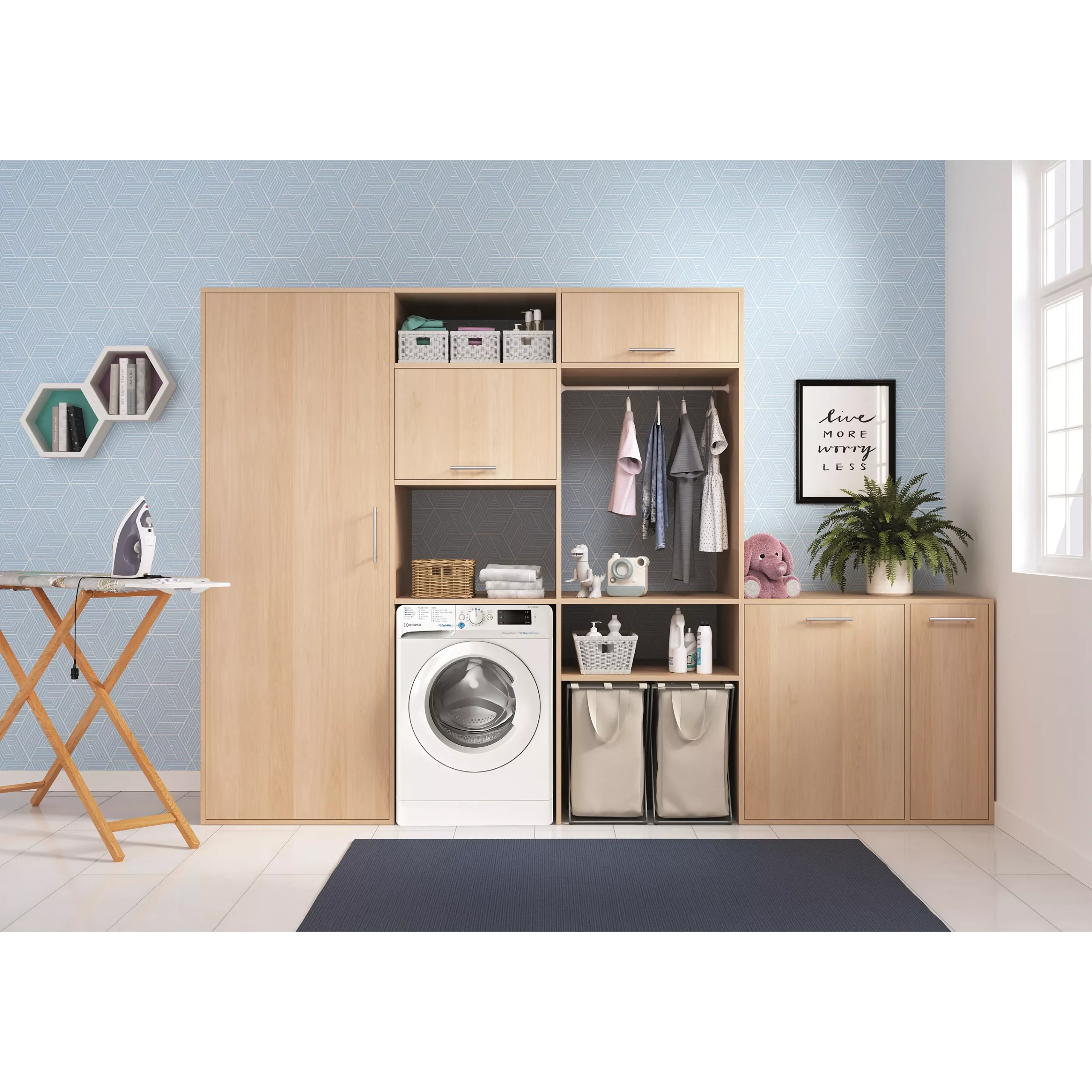 Lave linge hublot INDESIT BWE91296XWVFR – Image 4