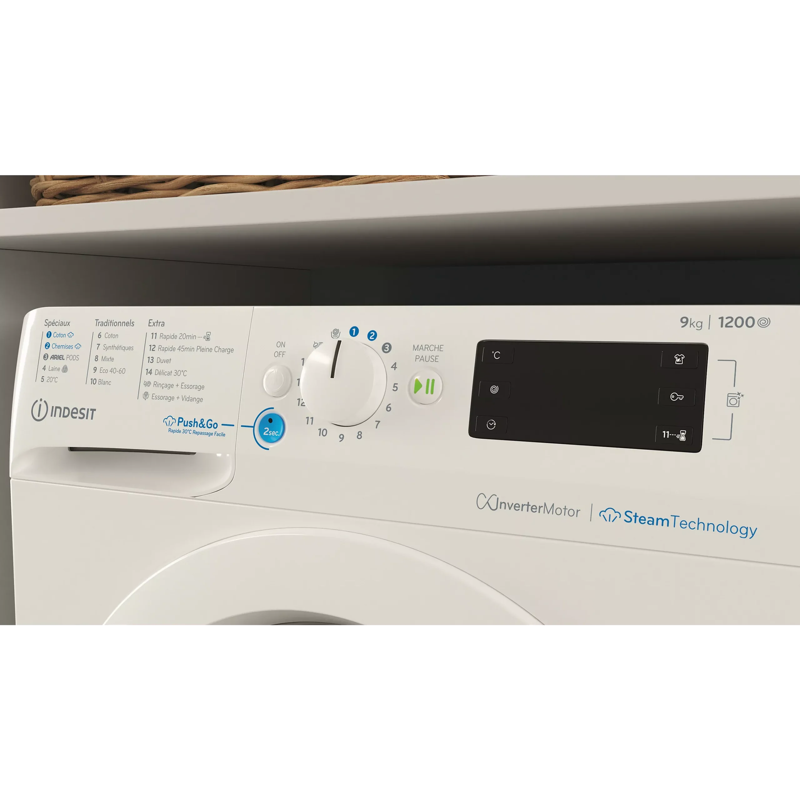 Lave linge hublot INDESIT BWE91296XWVFR – Image 10