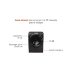 Lave linge hublot CANDY RP 496BWMBCB/1-S RapidO Pro Reconditionné – Image 4