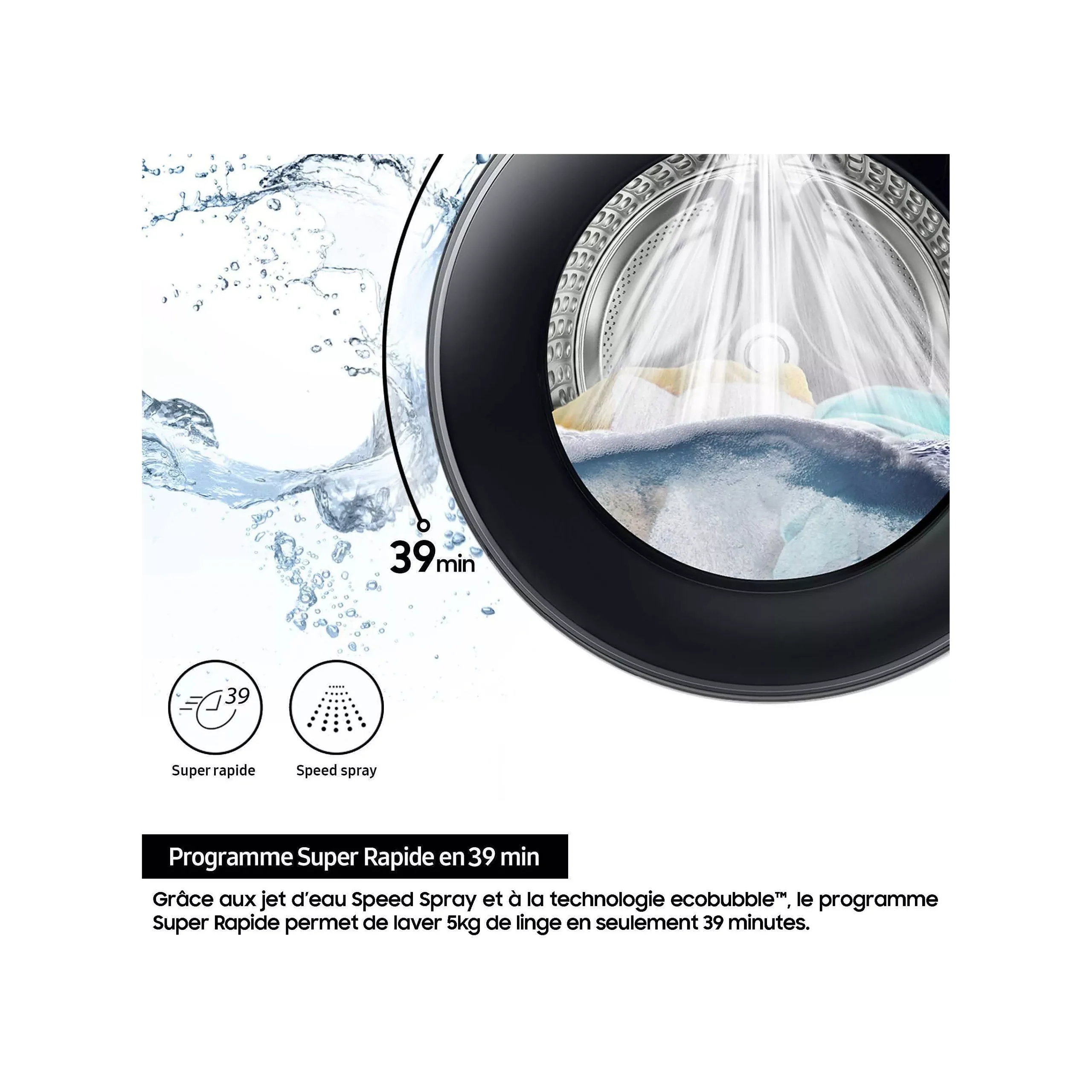 Lave linge hublot SAMSUNG WW11DG5B25AE Bespoke AI – Image 14
