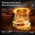 Friteuse sans huile COSORI Dual Blaze Noir + grille – Image 9