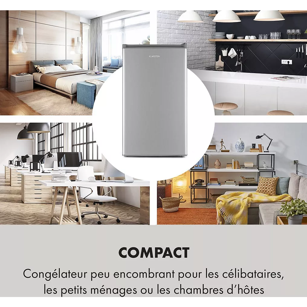 Congélateur armoire KLARSTEIN Garfield Eco L 64L – Gris – Image 4