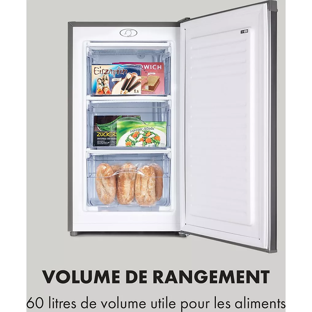 Congélateur armoire KLARSTEIN Garfield Eco L 64L – Gris – Image 5
