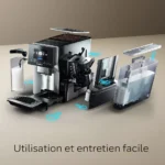 Expresso Broyeur SIEMENS EQ700 integral Inox Silver/Noir TQ713R03 – Image 2