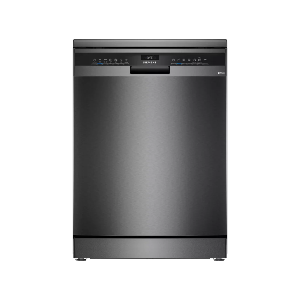 Lave vaisselle 60 cm SIEMENS SN23EC22AE, varioSpeed Plus, Acier brossé noir