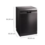 Lave vaisselle 60 cm SIEMENS SN23EC22AE, varioSpeed Plus, Acier brossé noir – Image 3