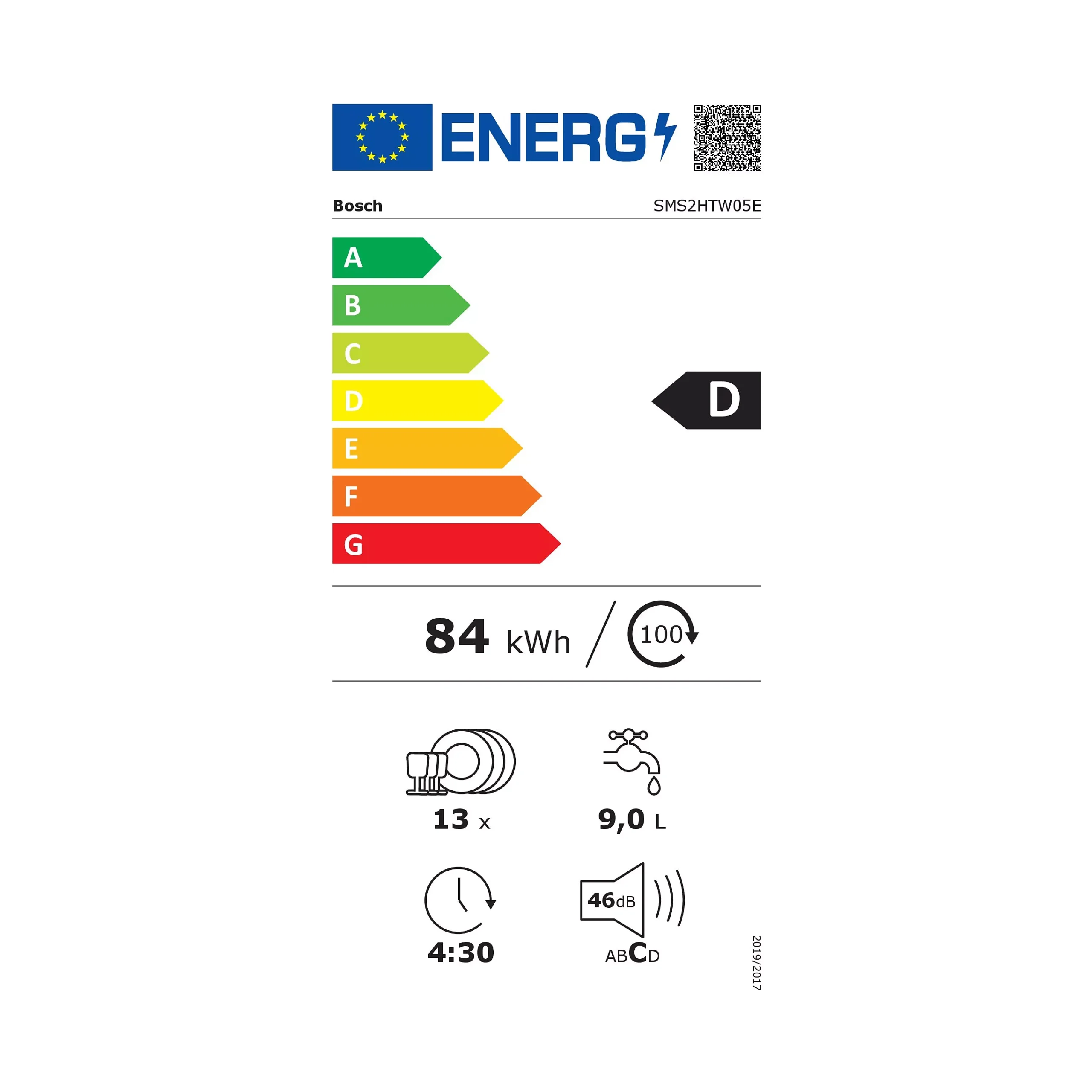 Lave vaisselle 60 cm BOSCH SMS2HTW05E Serenity – Image 8