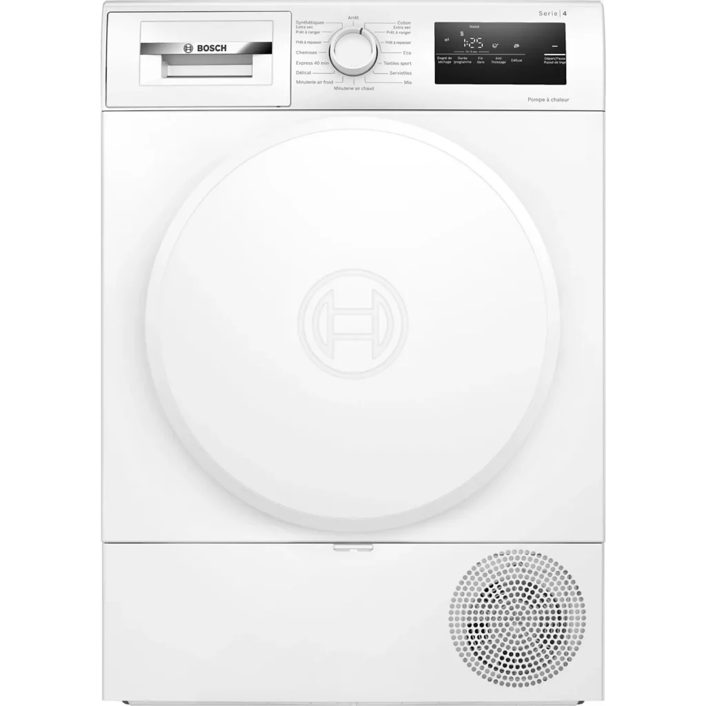 Sèche linge pompe à chaleur BOSCH WTH8320DFR