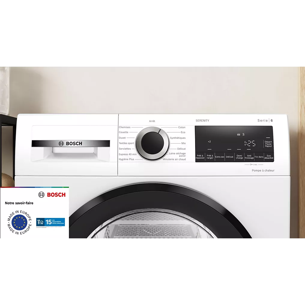 Sèche linge pompe à chaleur BOSCH WQG1450BFR – Image 5