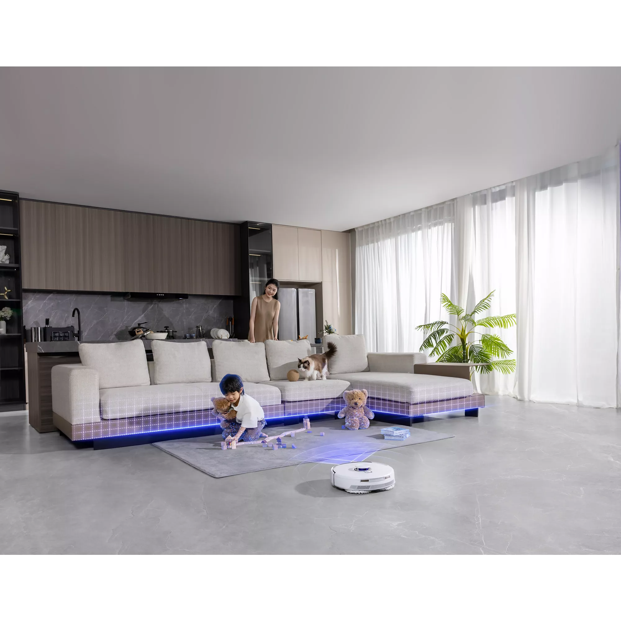 Aspirateur robot NARWAL Freo Z10 Ultra Blanc Argente – Image 14