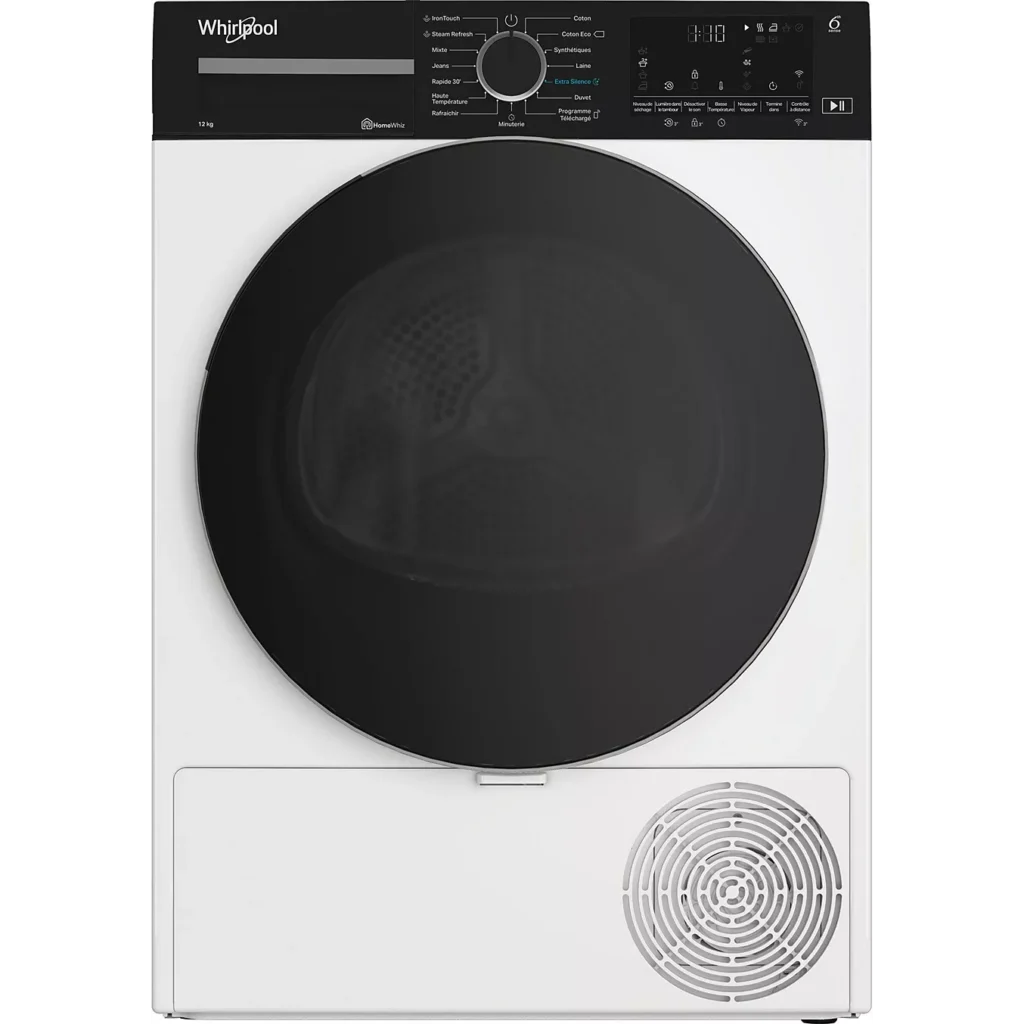 Sèche linge pompe à chaleur WHIRLPOOL CWD122MWBSFR