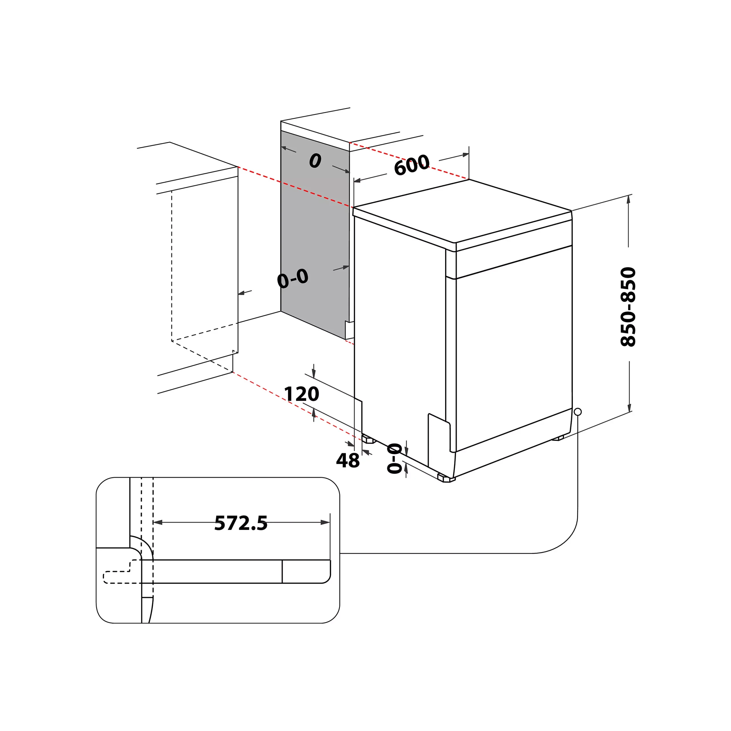 Lave vaisselle 60 cm INDESIT I0FD651X – Image 8