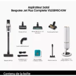Aspirateur balai SAMSUNG Bespoke Jet Plus complete VS20B95C43W – Image 3