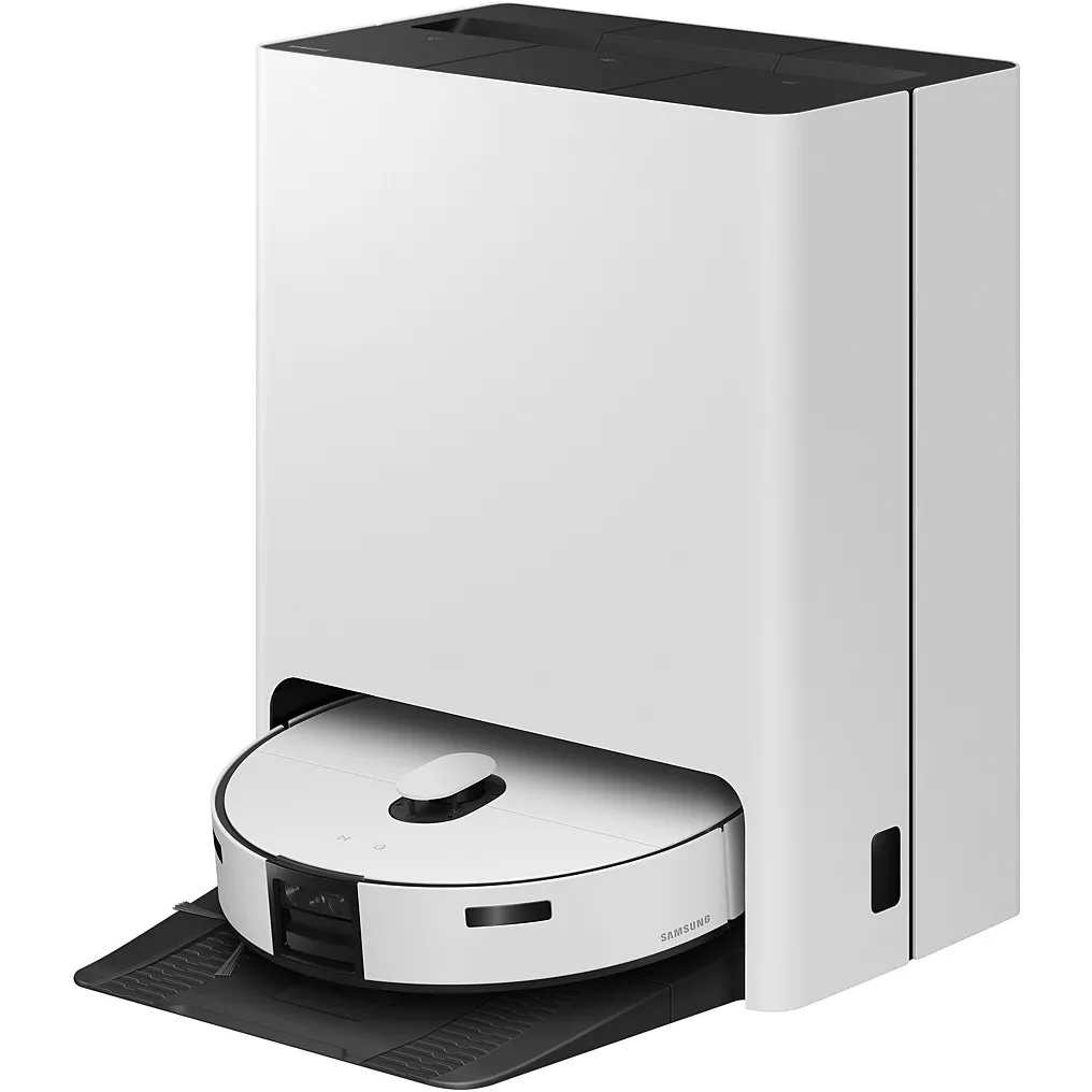 Aspirateur robot Samsung Jet Bot Combo AI VR7MD97A14G avec aspiration puissante, lavage intelligent, intelligence artificielle et navigation avancée pour nettoyage autonome des sols.