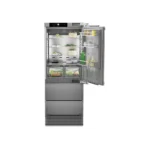 Le Liebherr ECBNe7870 BioFresh est un réfrigérateur combiné encastrable haut de gamme, conçu pour prolonger la fraîcheur des aliments et offrir une intégration élégante en cuisine.