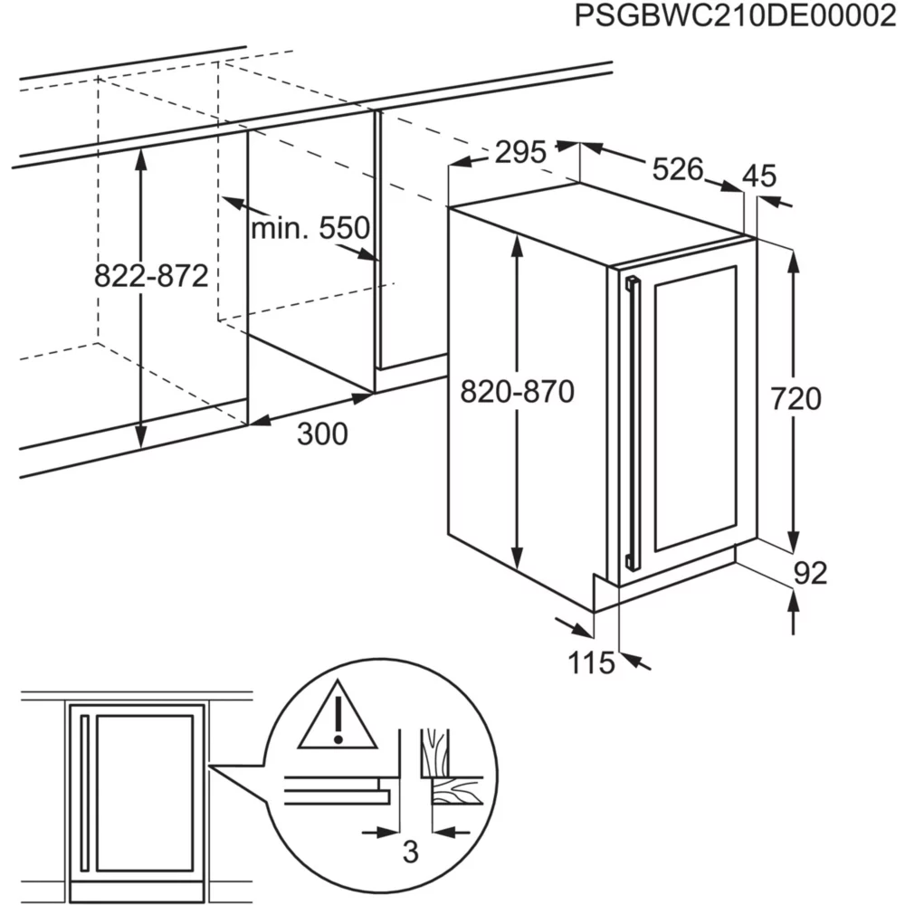 Cave à vin encastrable ELECTROLUX EWUS020B5B – Image 9