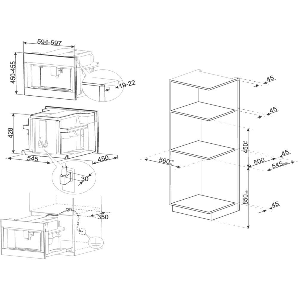 Expresso encastrable SMEG CMS4303X – Image 9
