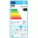 Sèche linge pompe à chaleur BEKO D3H28493W – Image 3