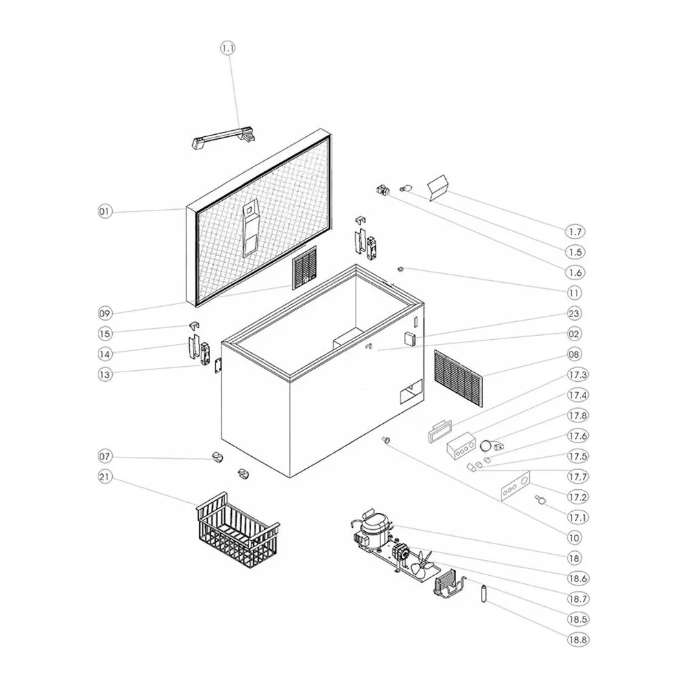 Congélateur pro TEFCOLD 16162 – Image 2
