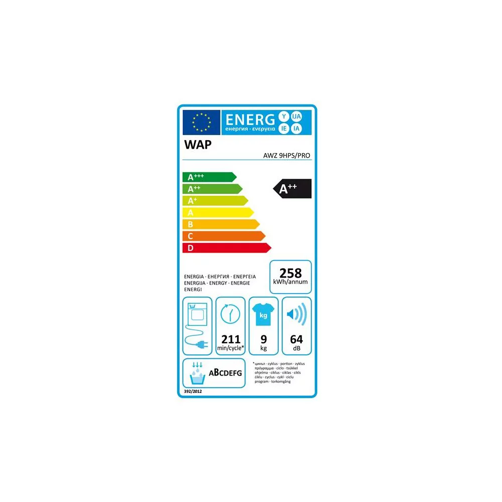 Sèche linge professionnel WHIRLPOOL AWZ 9 HPS PRO – Image 2