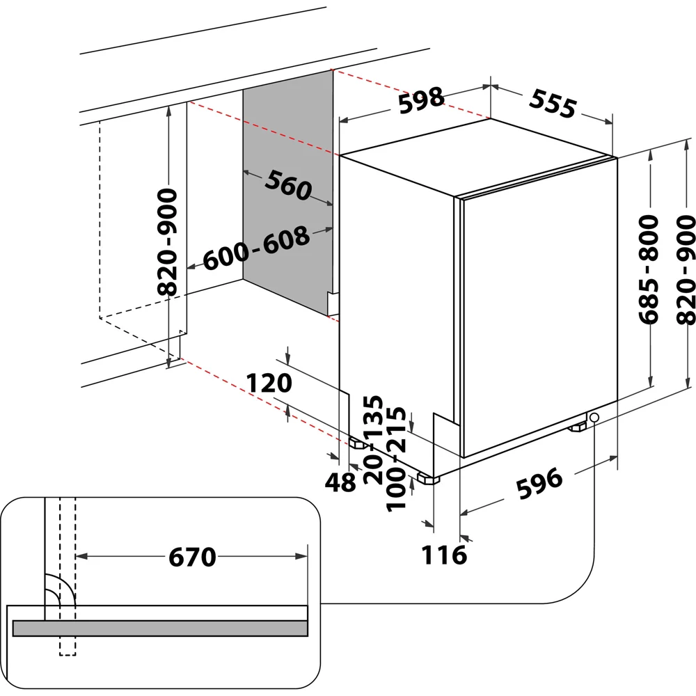 Lave vaisselle encastrable INDESIT IN2IC14BN7S1 Sliding – Image 5
