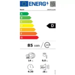 Lave vaisselle encastrable BOSCH SMI4HCS24E Serenity Série 4 Silence Plus – Image 2