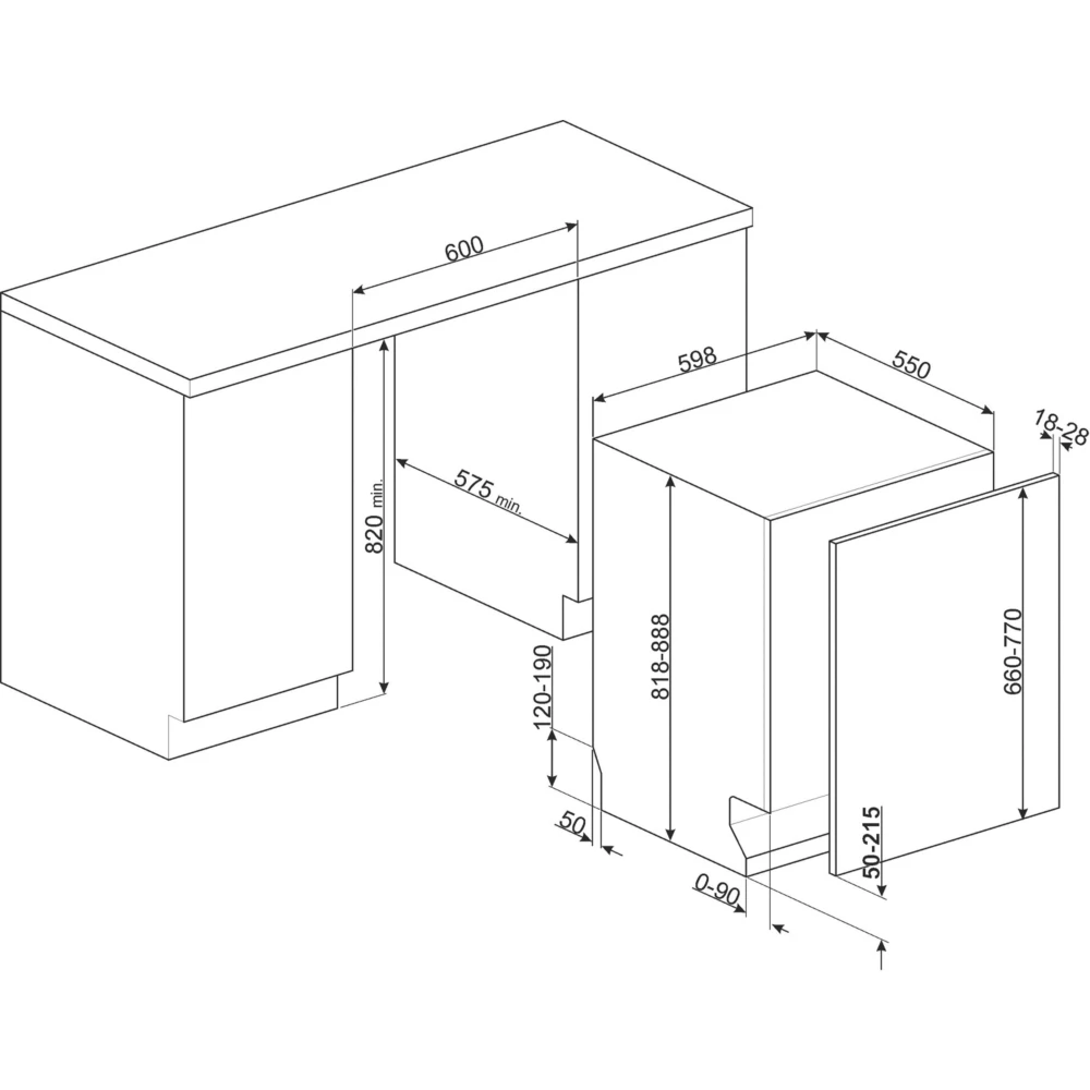Lave vaisselle encastrable SMEG STL323AL – Image 4