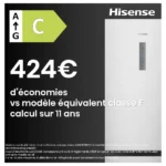 Réfrigérateur combiné HISENSE RB390N4BCC – Image 4