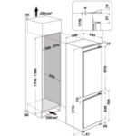 Réfrigérateur combiné encastrable WHIRLPOOL WHC18T574P Supreme Silence – Image 3