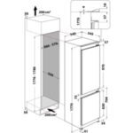 Réfrigérateur combiné encastrable WHIRLPOOL WHC18T122 Supreme Silence – Image 9