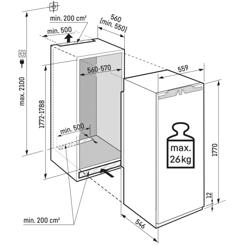 Congélateur encastrable LIEBHERR SIFNe5108-22 – Image 2