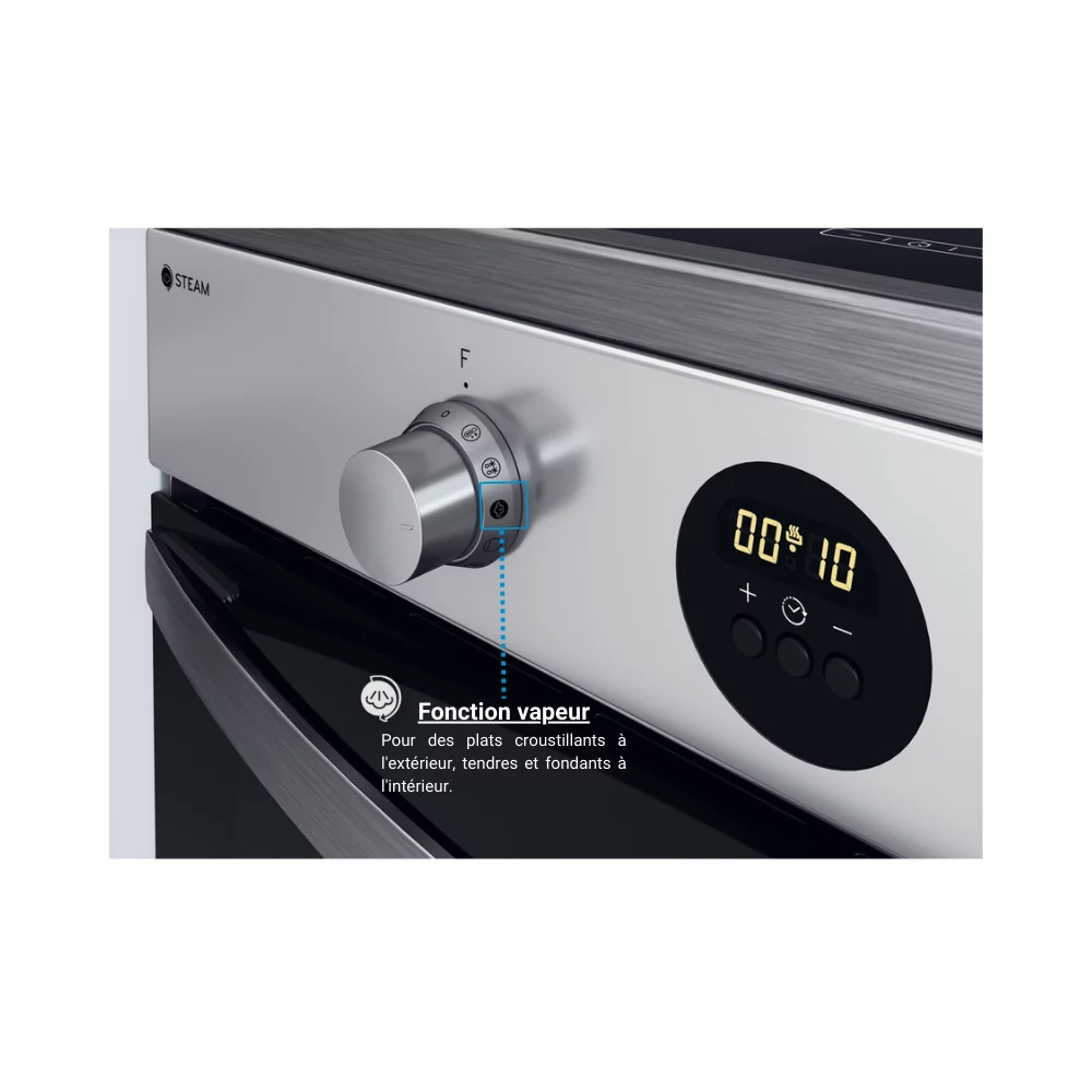 Cuisinière induction INDESIT IS67IQ8CCX/FR Steam – Image 19