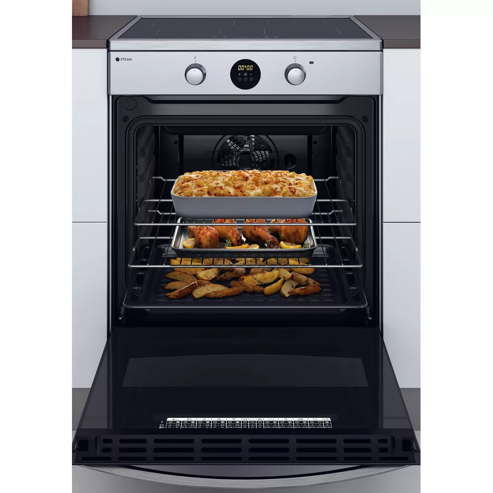 Cuisinière induction INDESIT IS67IQ8CCX/FR Steam – Image 18