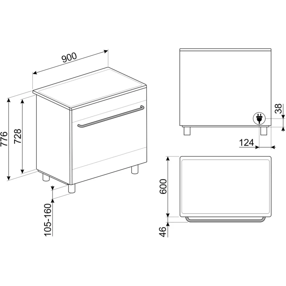 Piano de cuisson induction SMEG CG90CIXT – Image 2