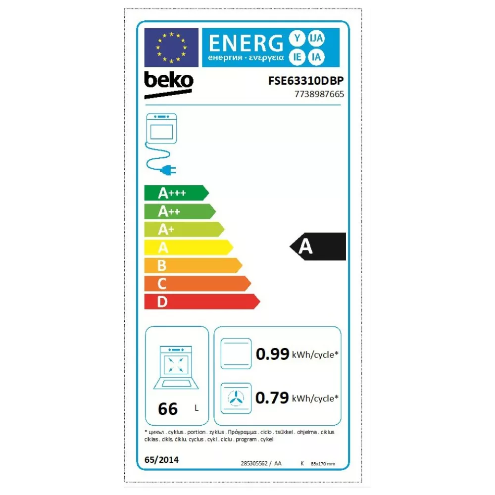 Cuisinière mixte BEKO FSE63310DBP – Image 13