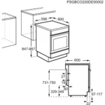 Cuisinière induction AEG CIB6490APW – Image 5
