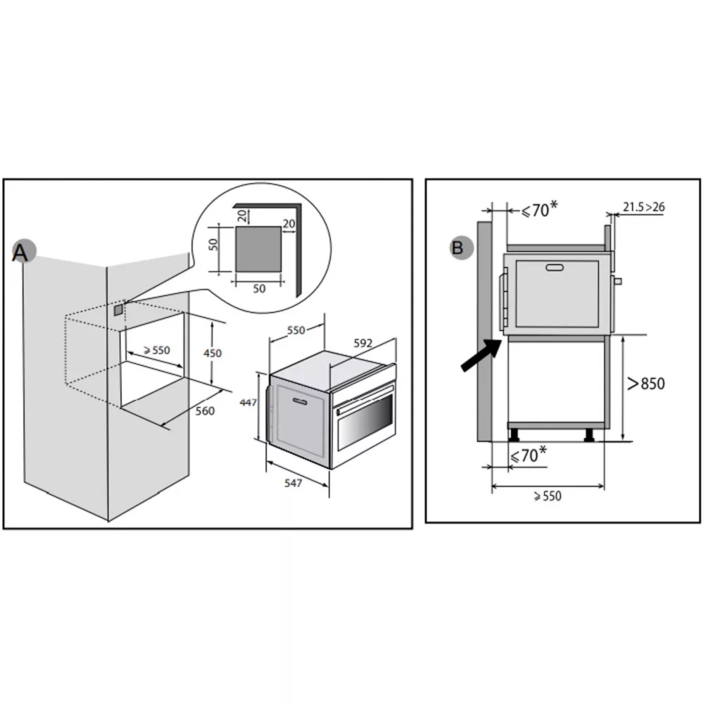 Micro ondes combiné DE DIETRICH DKC4536W – Image 4